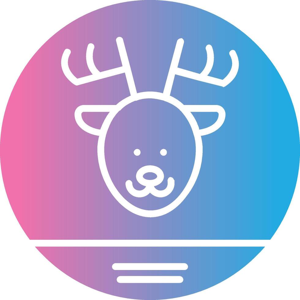Fauna Glyph Gradient Icon Design vector