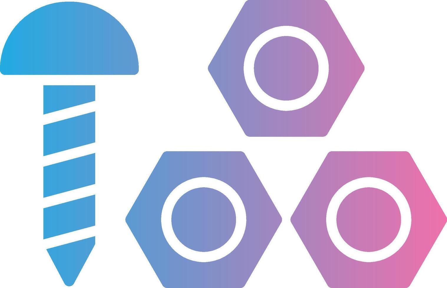 Nuts Glyph Gradient Icon Design vector