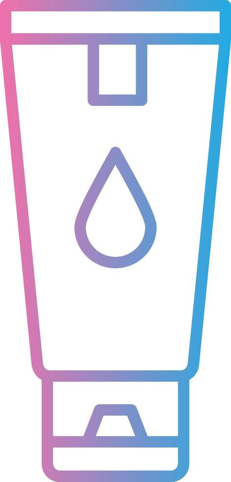 Hand Cream Line Gradient Icon Design vector