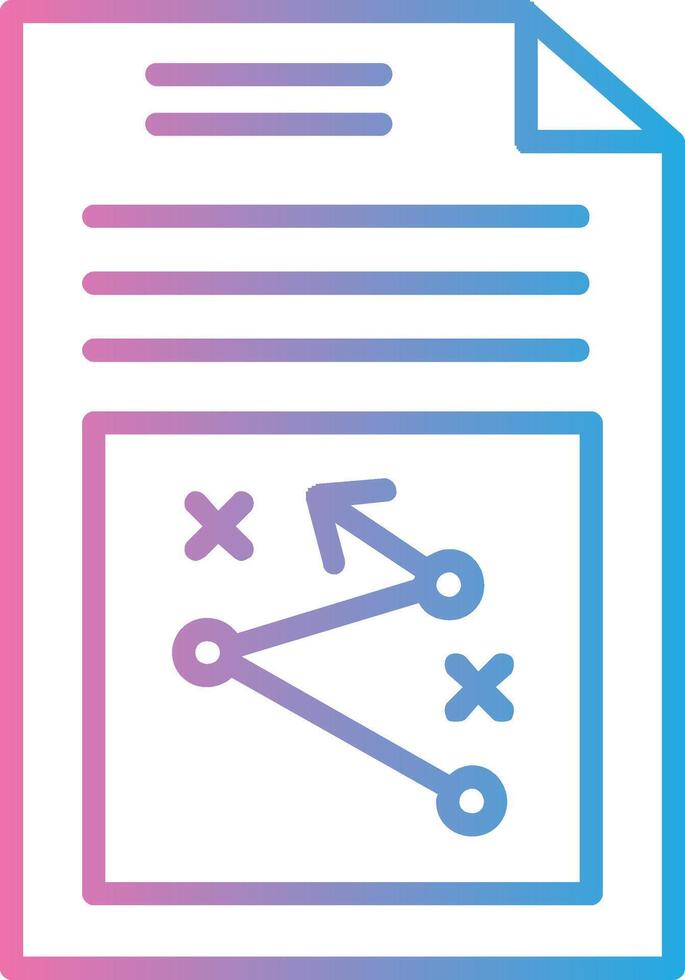 Business Strategy Line Gradient Icon Design vector