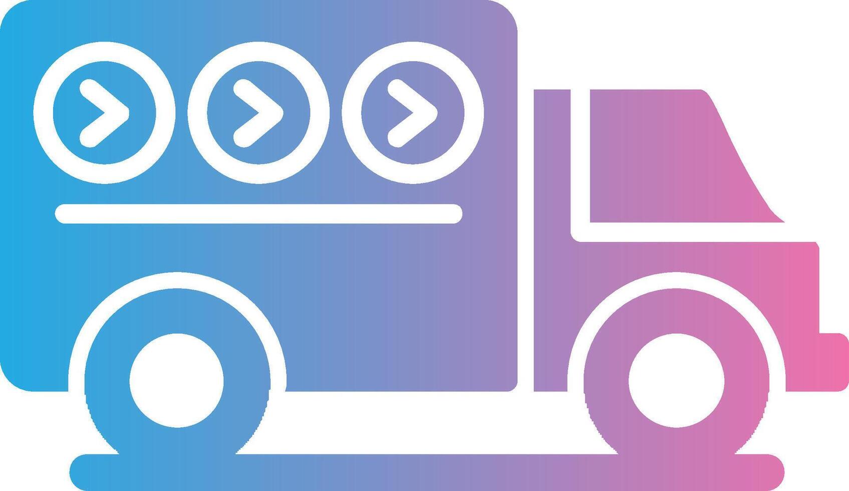 Express Delivery Glyph Gradient Icon Design vector