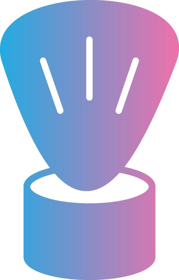 Shaving Brush Glyph Gradient Icon Design vector