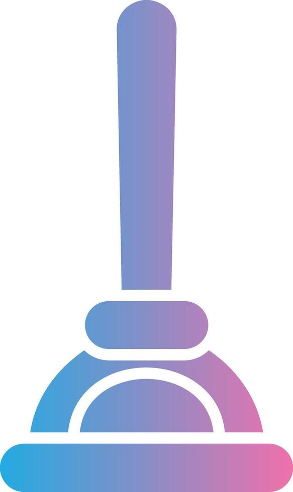 Plunger Glyph Gradient Icon Design vector