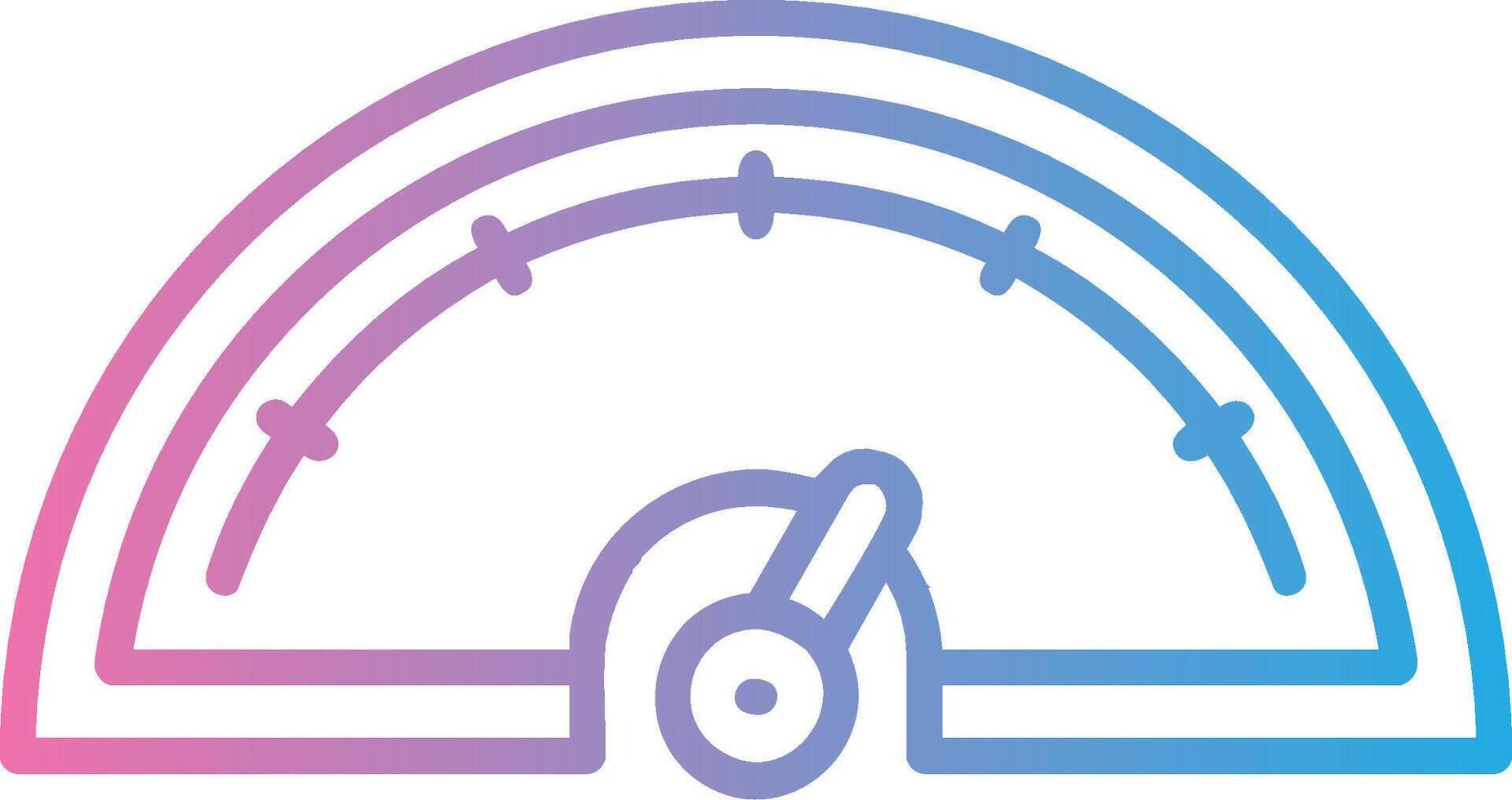 Gauge Line Gradient Icon Design vector