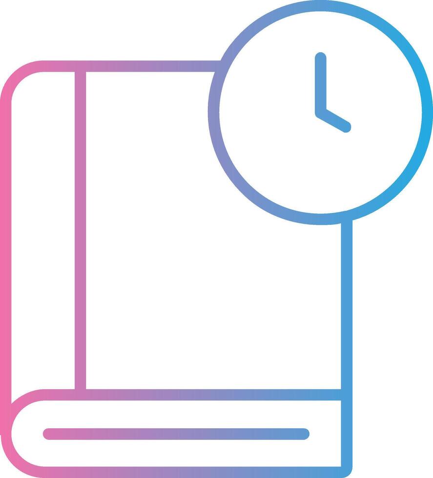 History Line Gradient Icon Design vector