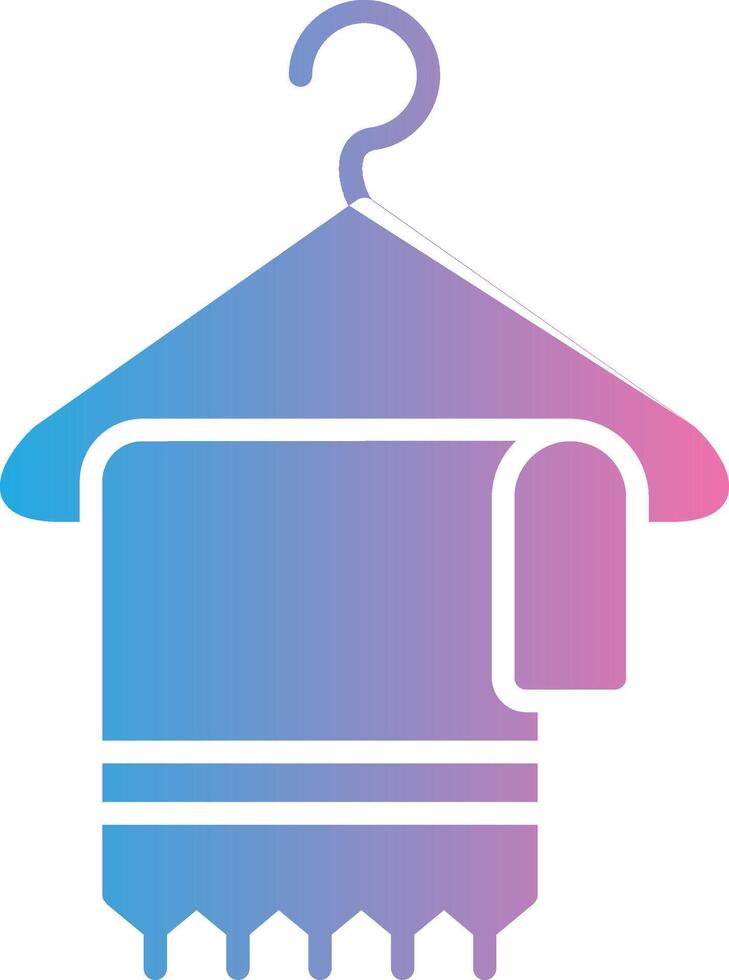Towel Glyph Gradient Icon Design vector