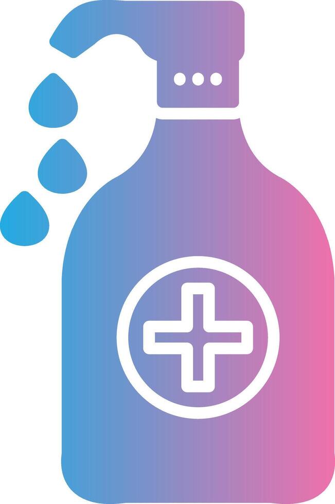 Liquid Glyph Gradient Icon Design vector