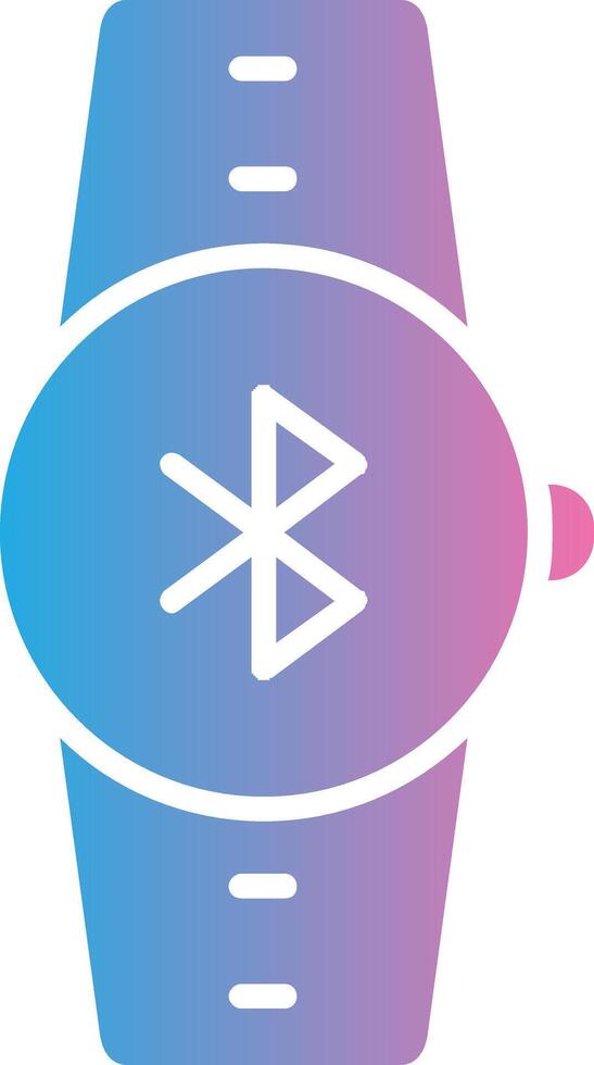 Bluetooth Glyph Gradient Icon Design vector