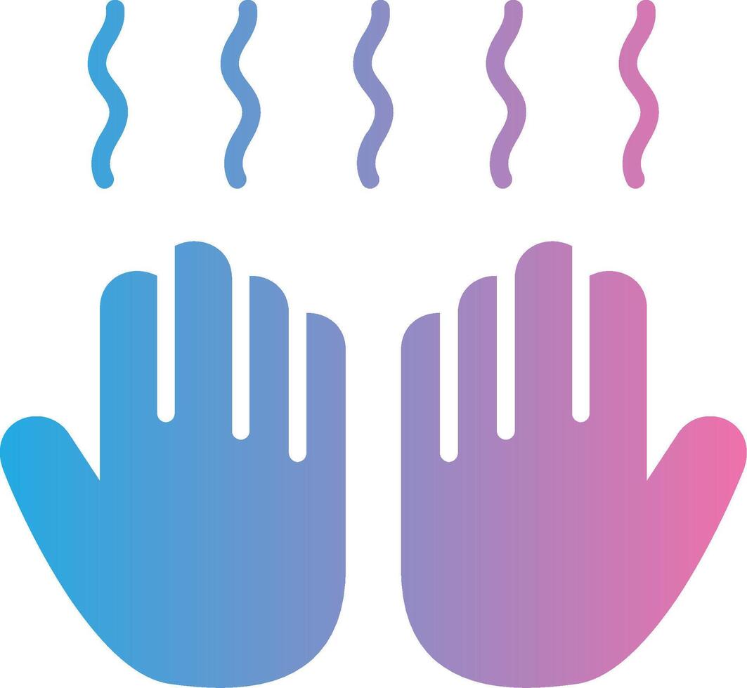 Hand Dryer Glyph Gradient Icon Design vector