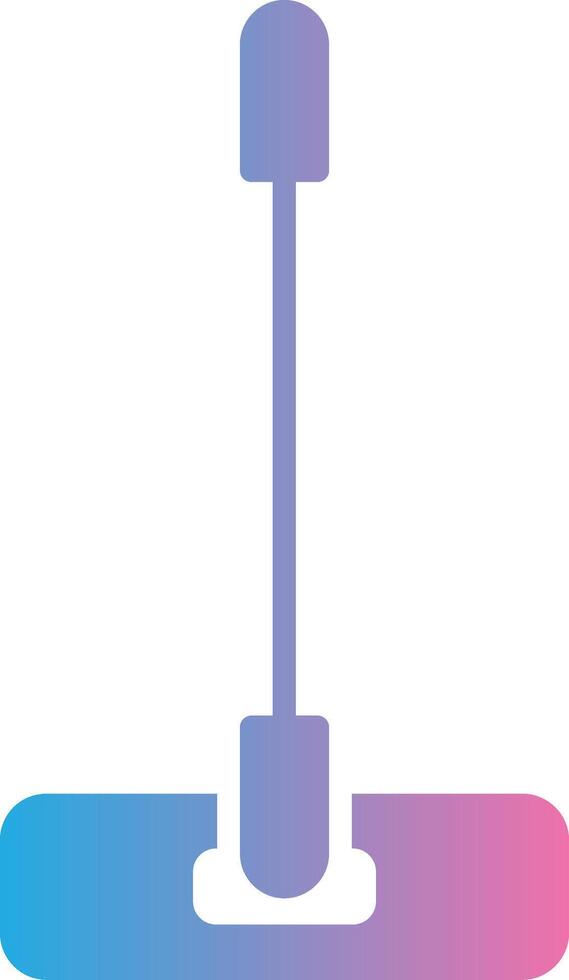 Mop Glyph Gradient Icon Design vector