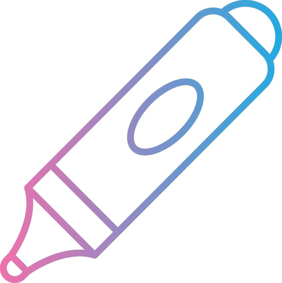 Marker Line Gradient Icon Design vector