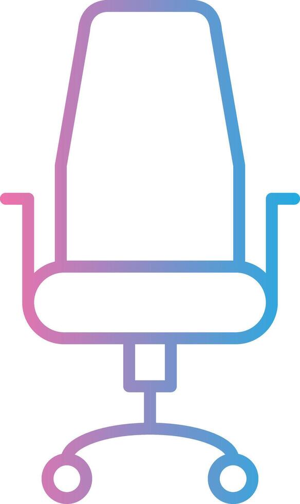 Chair Line Gradient Icon Design vector