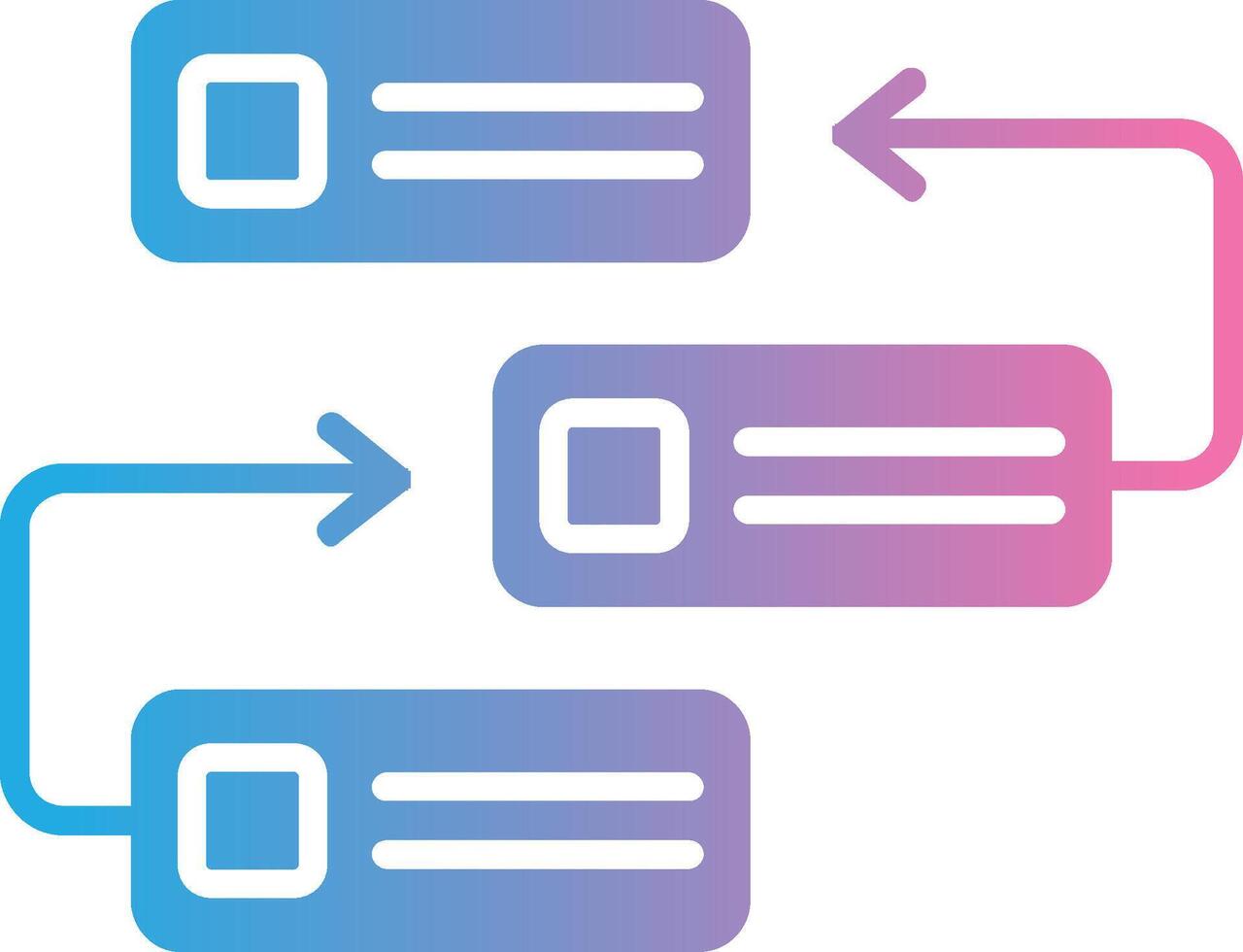 Backlog Glyph Gradient Icon Design vector