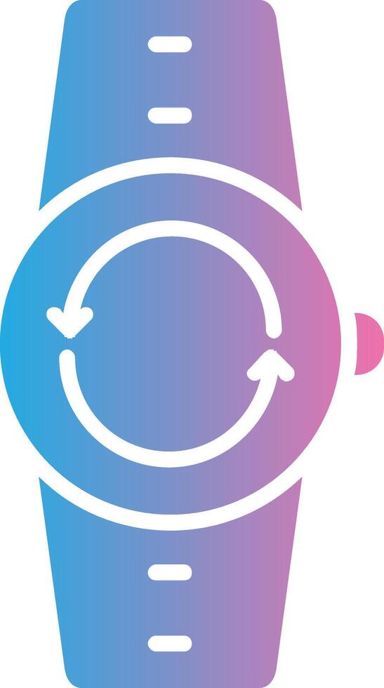 Synchronize Glyph Gradient Icon Design vector