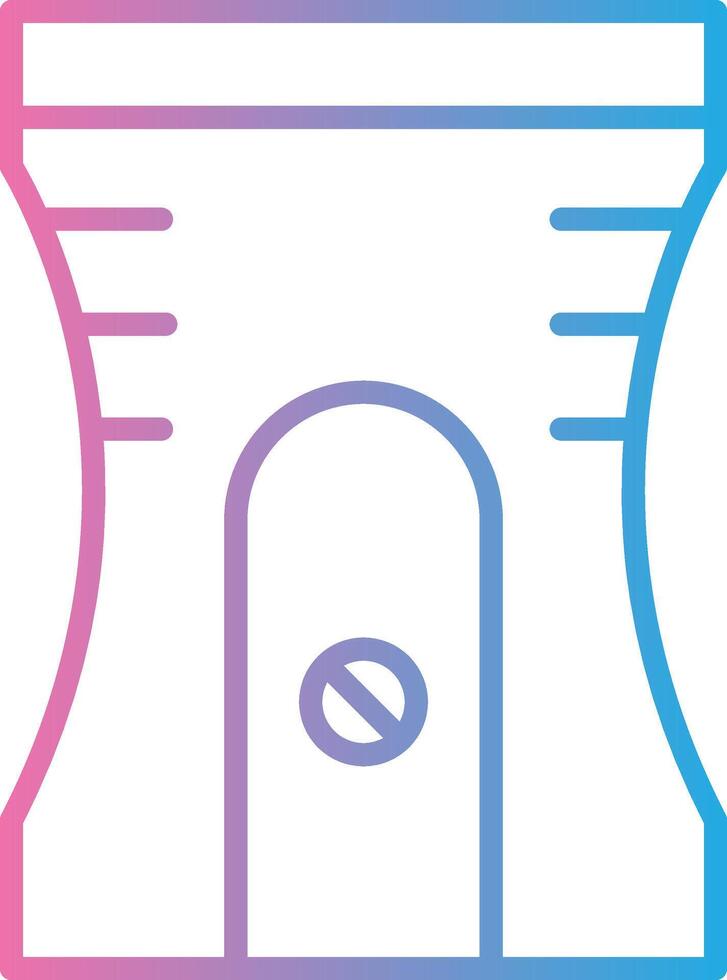 Sharpener Line Gradient Icon Design vector