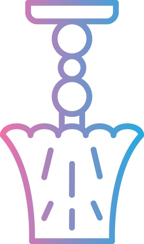 Lamp Line Gradient Icon Design vector