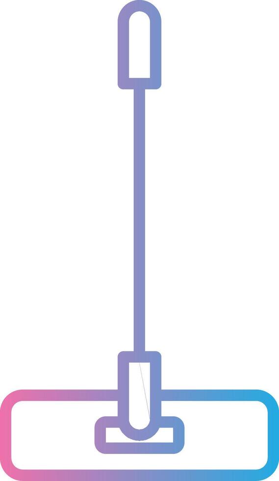 Mop Line Gradient Icon Design vector