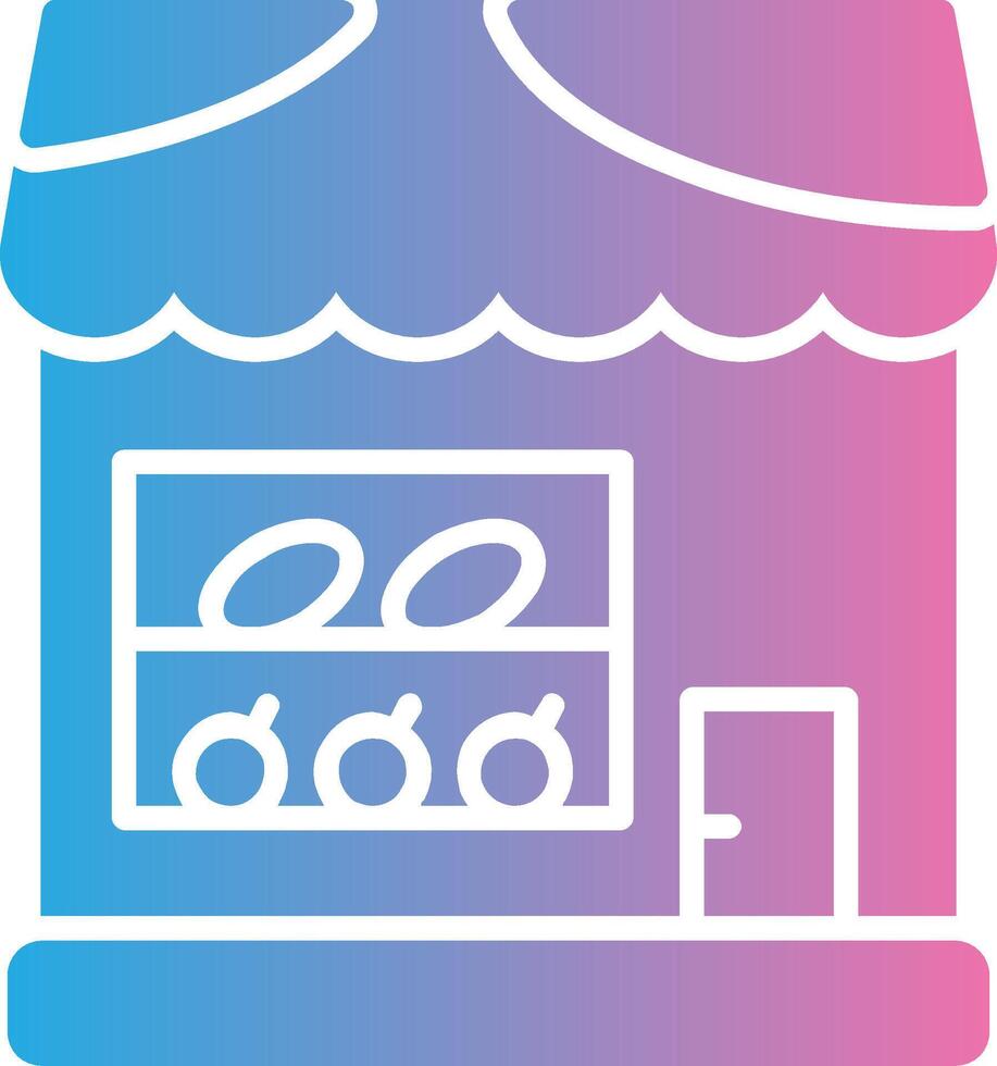 Food Store Glyph Gradient Icon Design vector