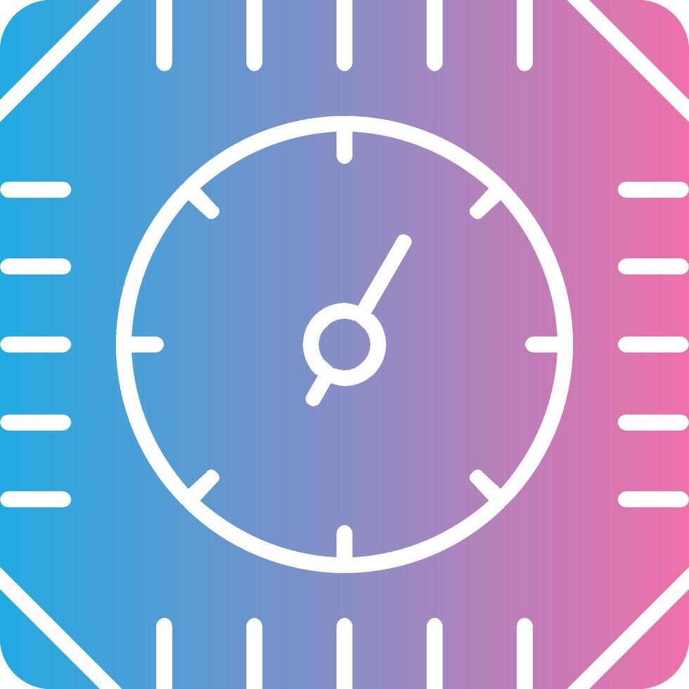 Gauge Glyph Gradient Icon Design vector