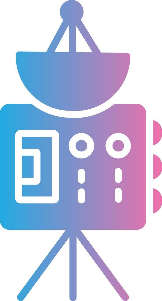 Probe Glyph Gradient Icon Design vector