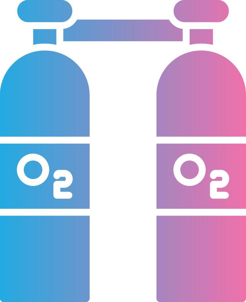 Oxygen Glyph Gradient Icon Design vector