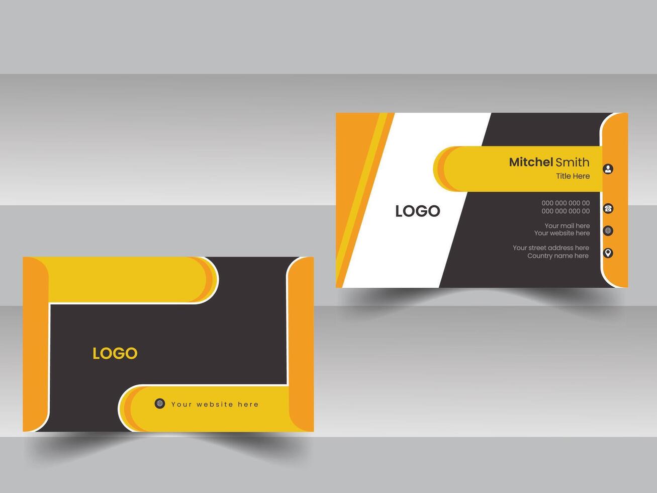 Business Card Design Template vector