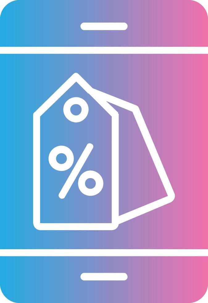 OnGlyph Gradient Multi Circle Discount Offer Glyph Gradient Icon Design vector