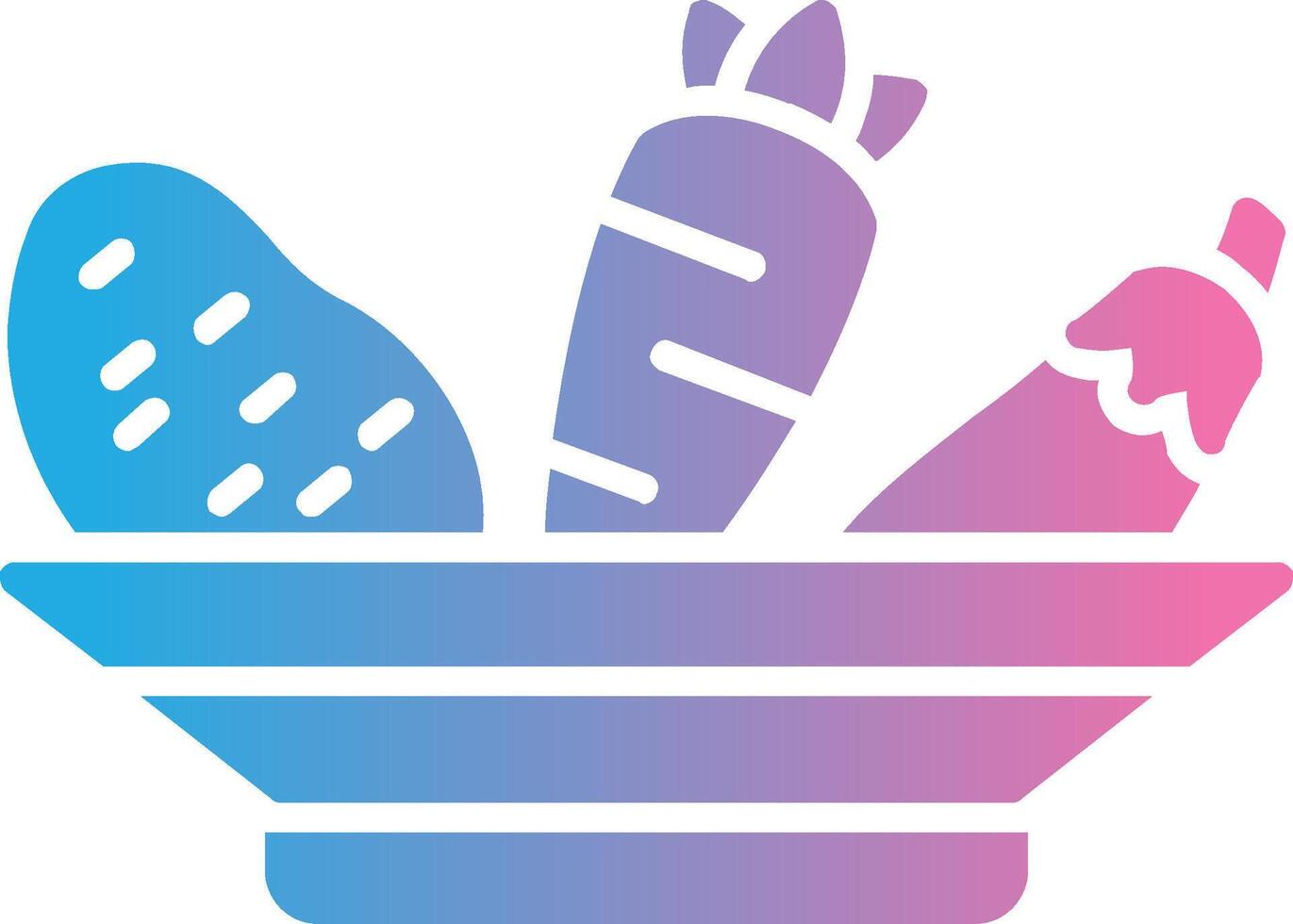 Vegetables Glyph Gradient Icon Design vector