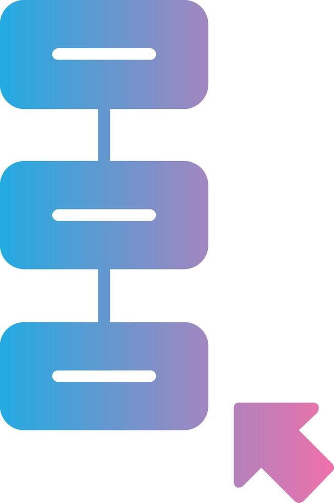 Tasks Glyph Gradient Icon Design vector