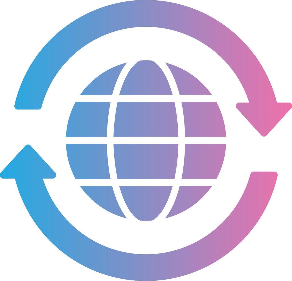 Slow Glyph Gradient Icon Design vector
