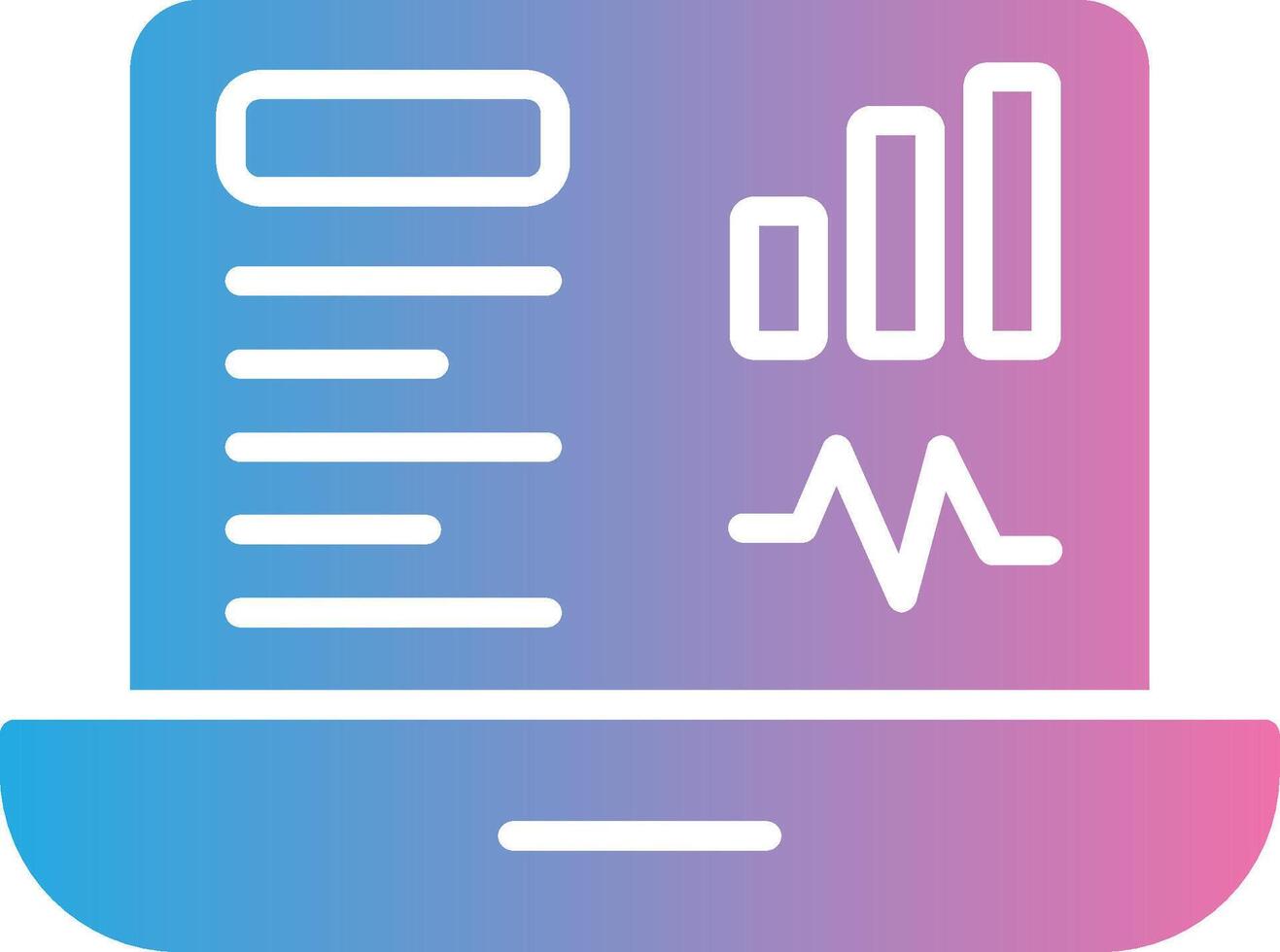 Dashboard Glyph Gradient Icon Design vector