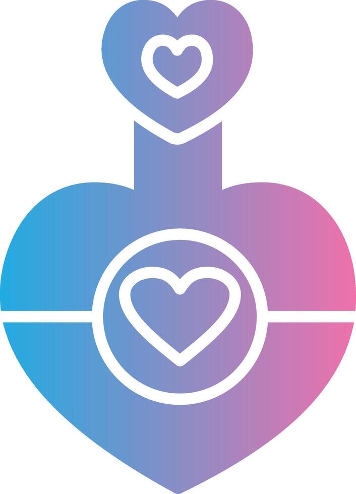 Love Potion Glyph Gradient Icon Design vector