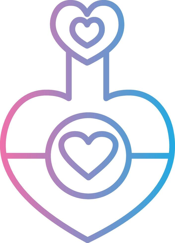 Love Potion Line Gradient Icon Design vector