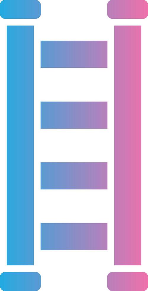 Step Ladder Glyph Gradient Icon Design vector