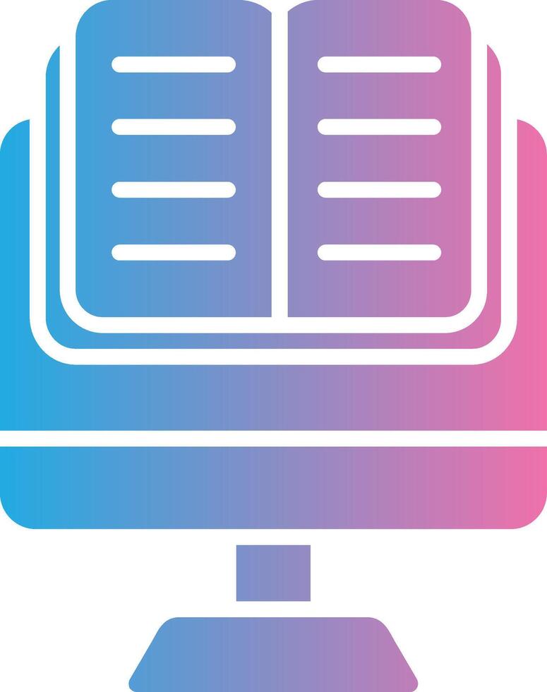 OnGlyph Gradient Multi Circle Learning Glyph Gradient Icon Design vector