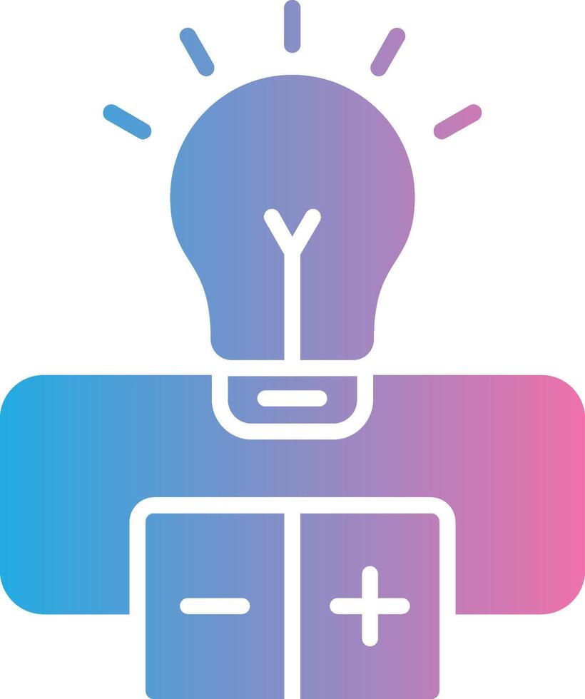 Electrical Circuit Glyph Gradient Icon Design vector