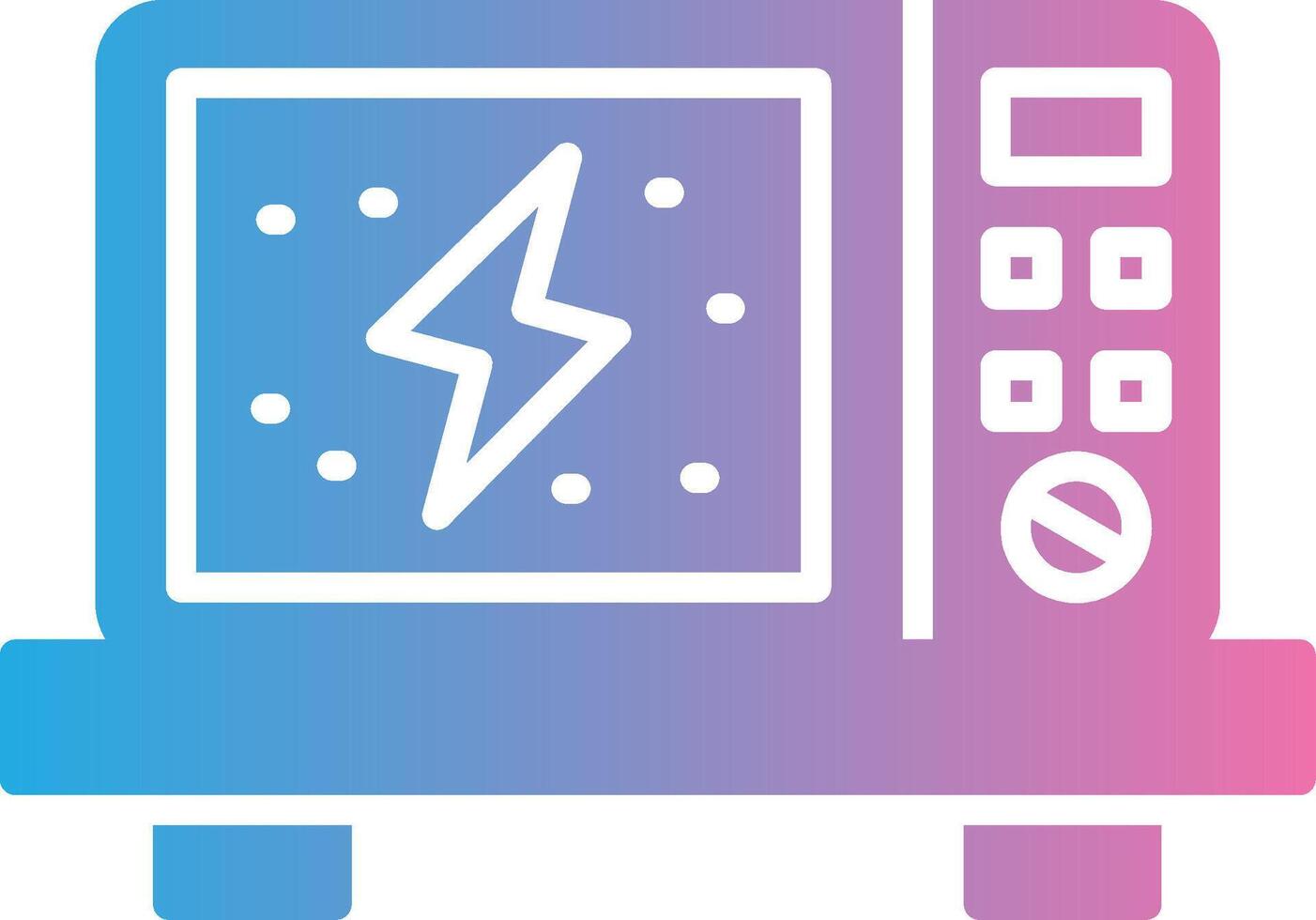 Microwave Glyph Gradient Icon Design vector