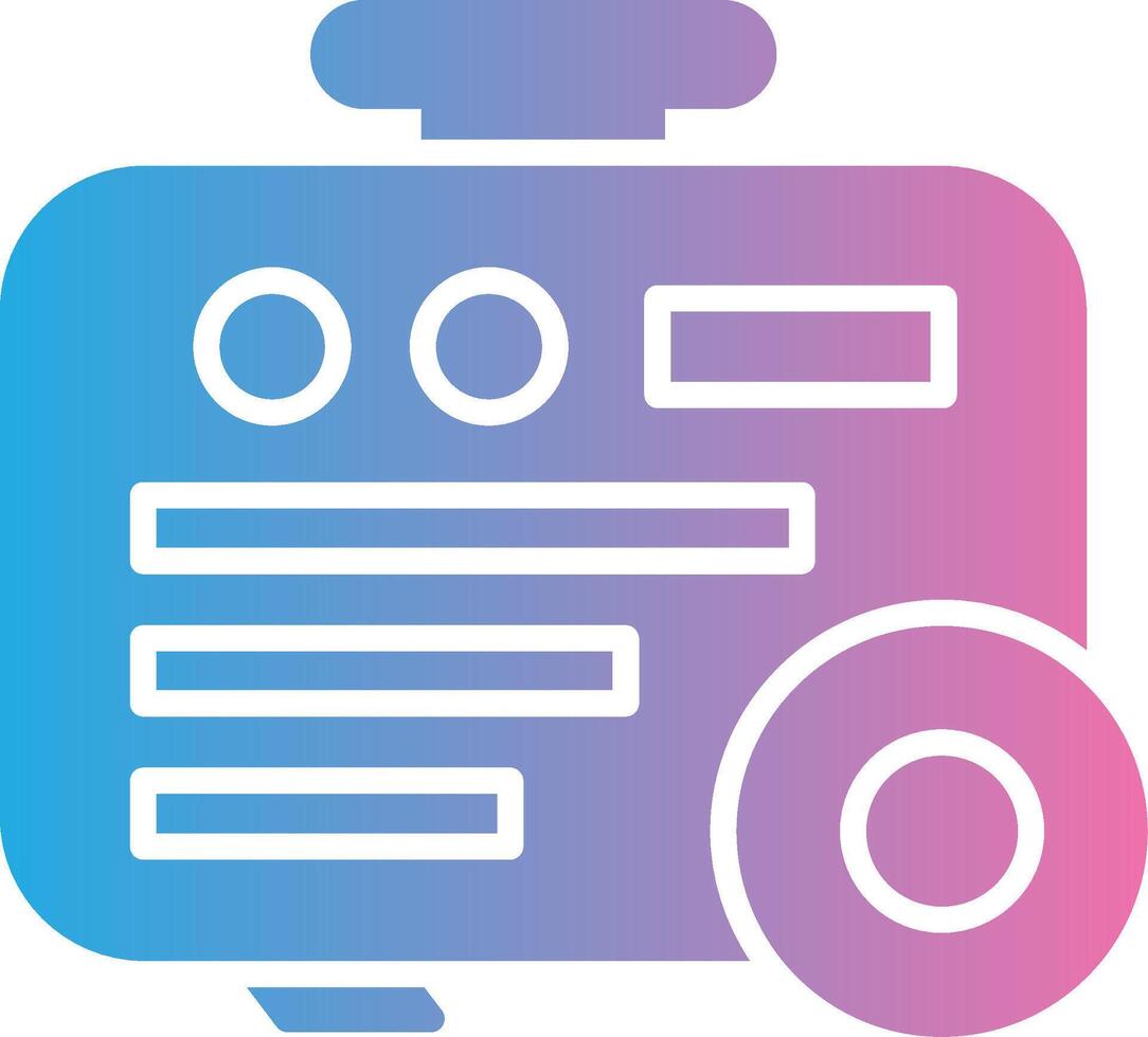 Electric Generator Glyph Gradient Icon Design vector