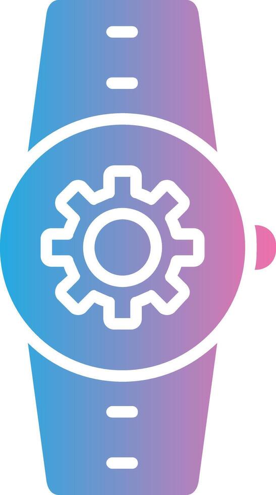 Settings Glyph Gradient Icon Design vector