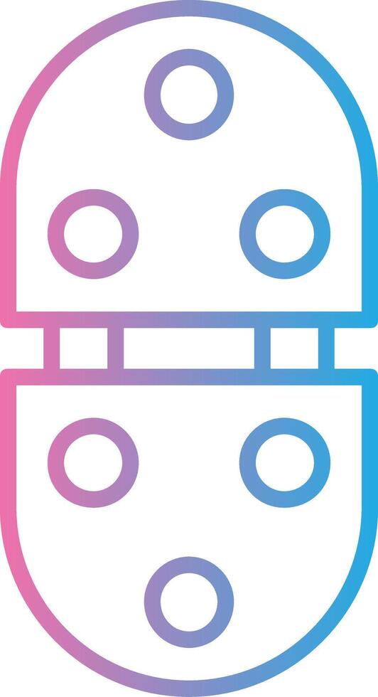 Hinge Line Gradient Icon Design vector