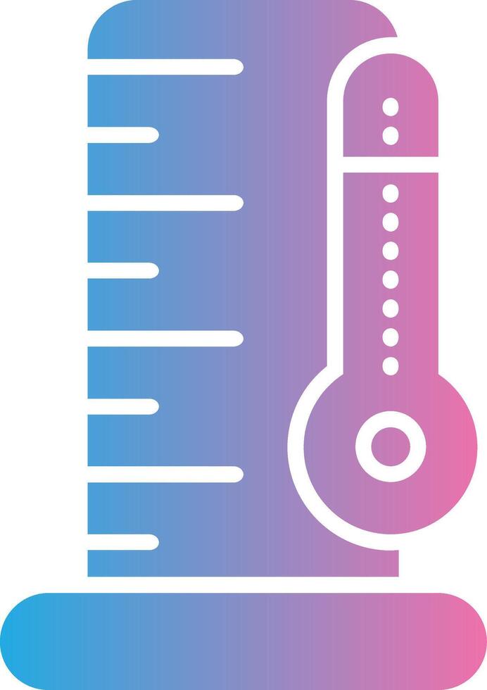 Flask Glyph Gradient Icon Design vector