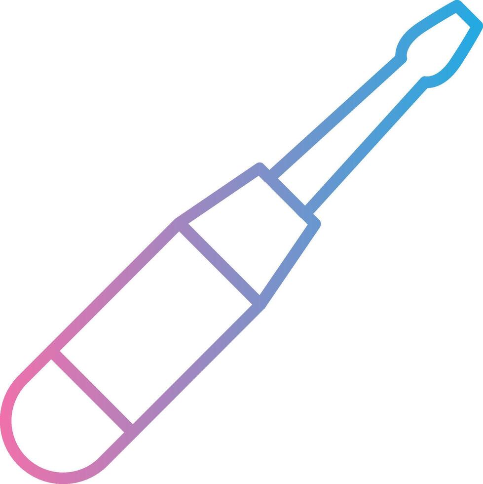 Screw Driver Line Gradient Icon Design vector