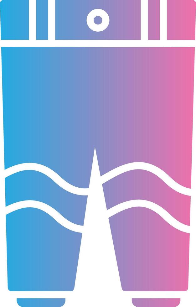 Trousers Glyph Gradient Icon Design vector