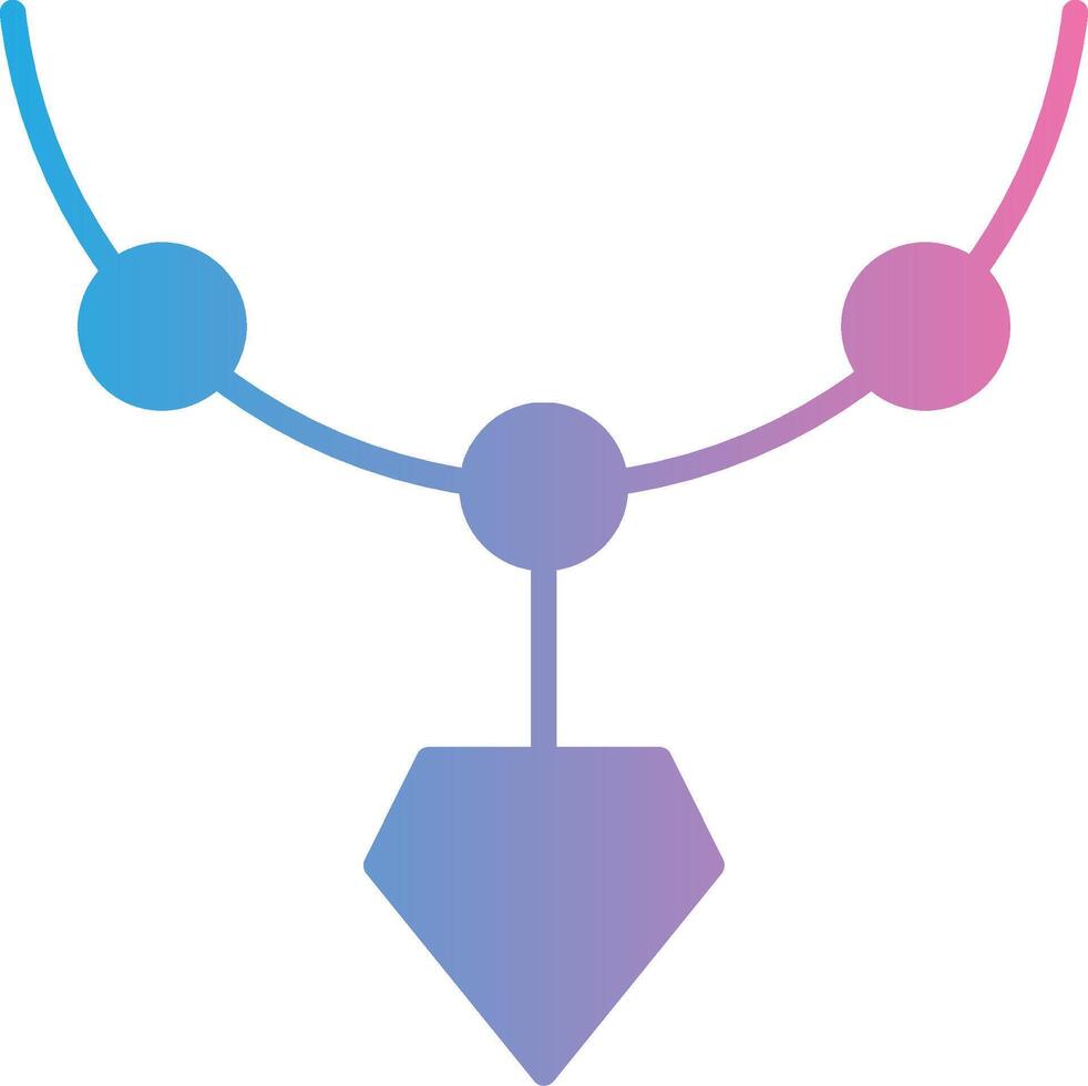 Locket Glyph Gradient Icon Design vector
