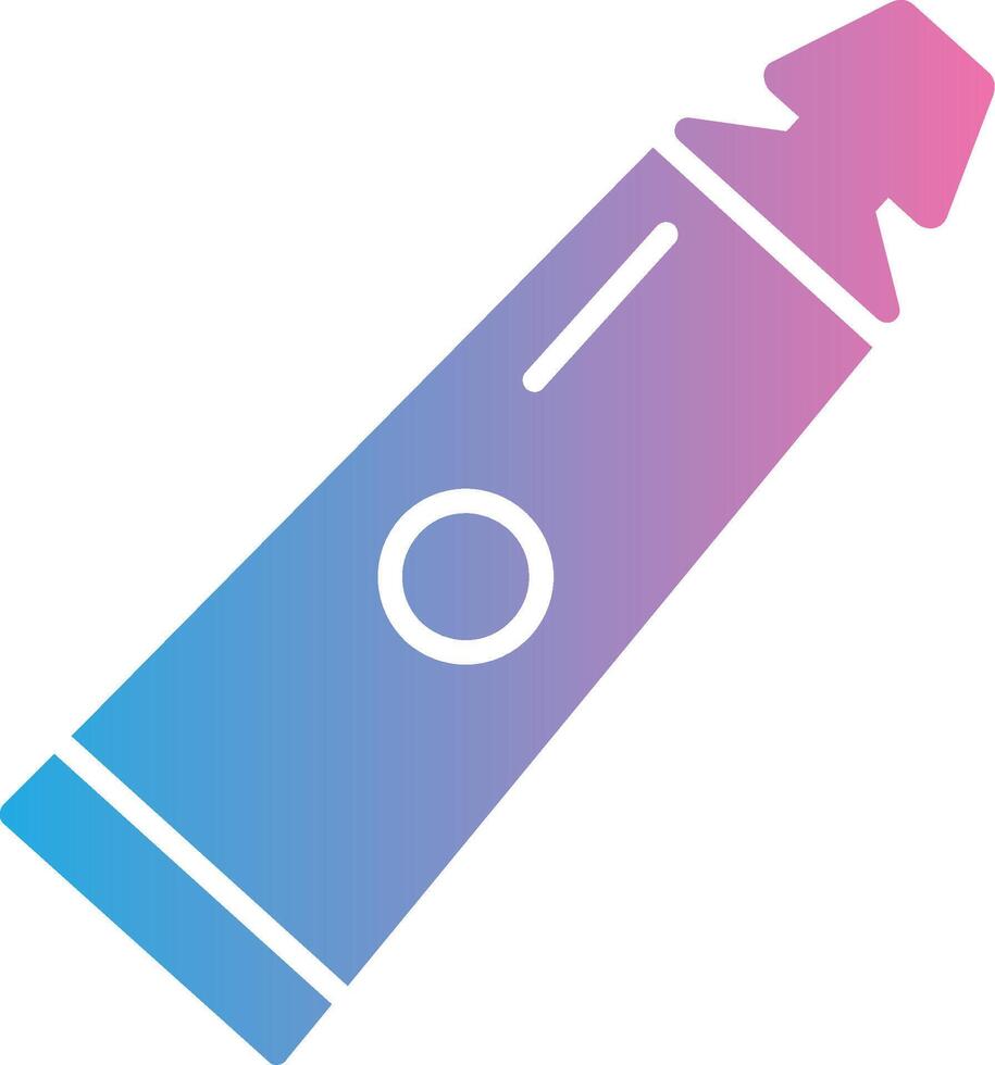 Tooth Paste Glyph Gradient Icon Design vector