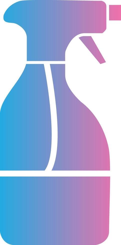 Cleaning Liquid Glyph Gradient Icon Design vector
