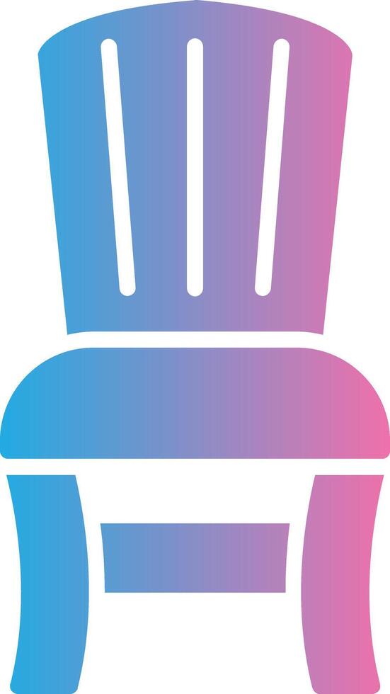 Armchair Glyph Gradient Icon Design vector