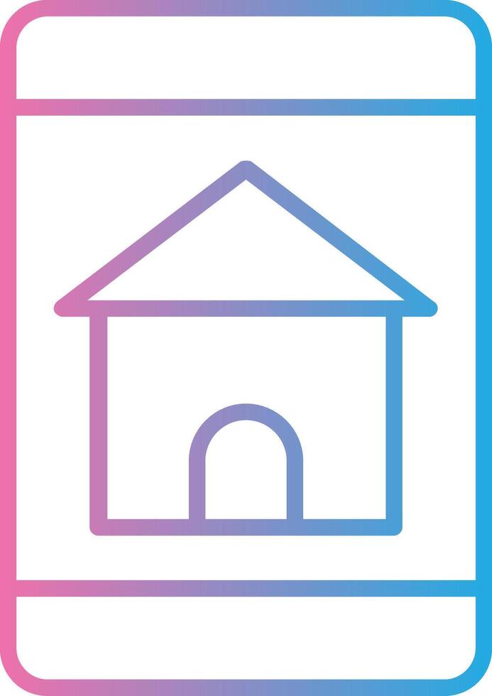 Find Home OnLine Gradient Multi Circle Line Gradient Icon Design vector