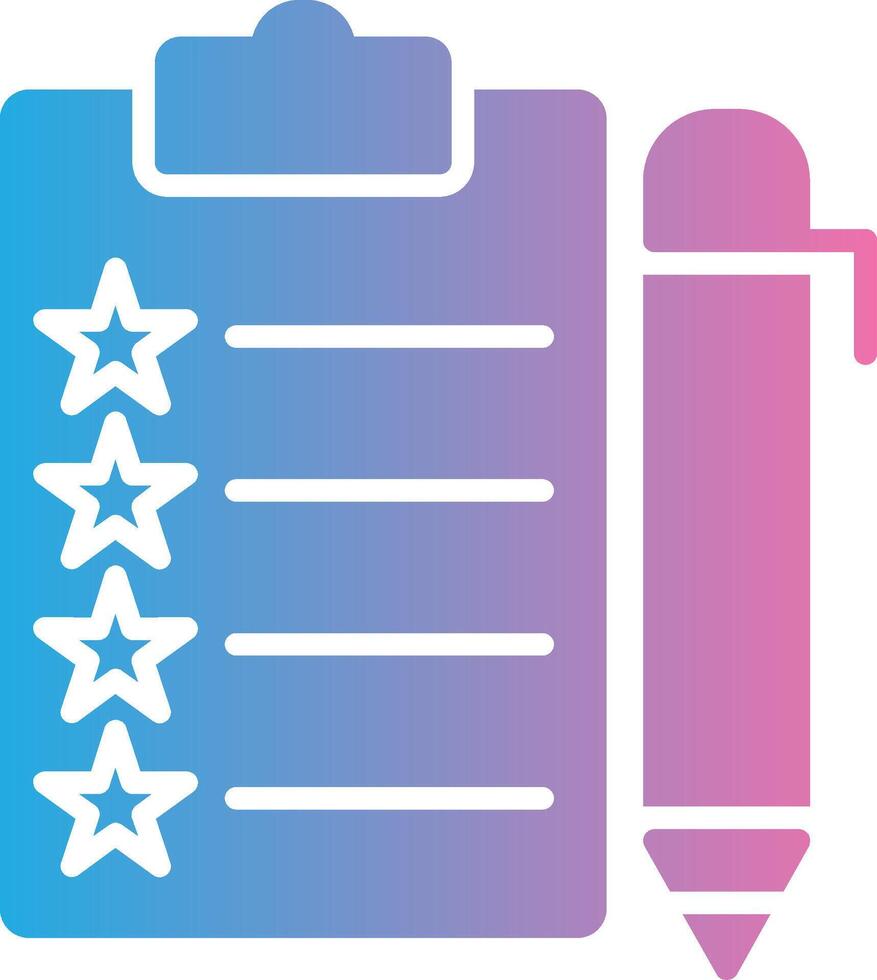 Features Glyph Gradient Icon Design vector