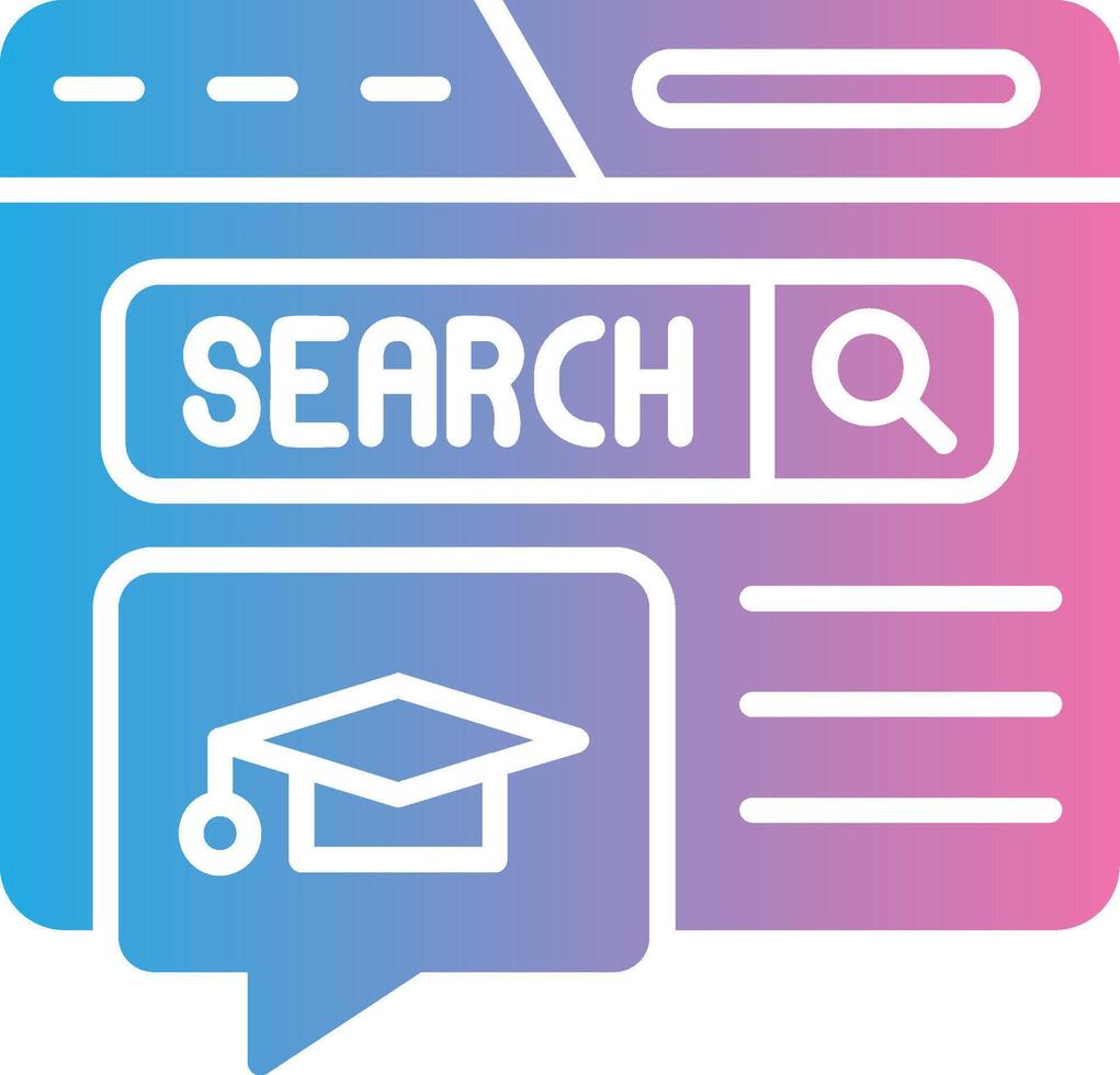 Education Forum Glyph Gradient Icon Design vector
